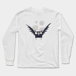 Pixel spooky bird Long Sleeve T-Shirt